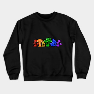 Rainbow Mushroom Lane Crewneck Sweatshirt